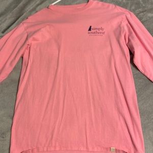 pink long sleeve shirt
